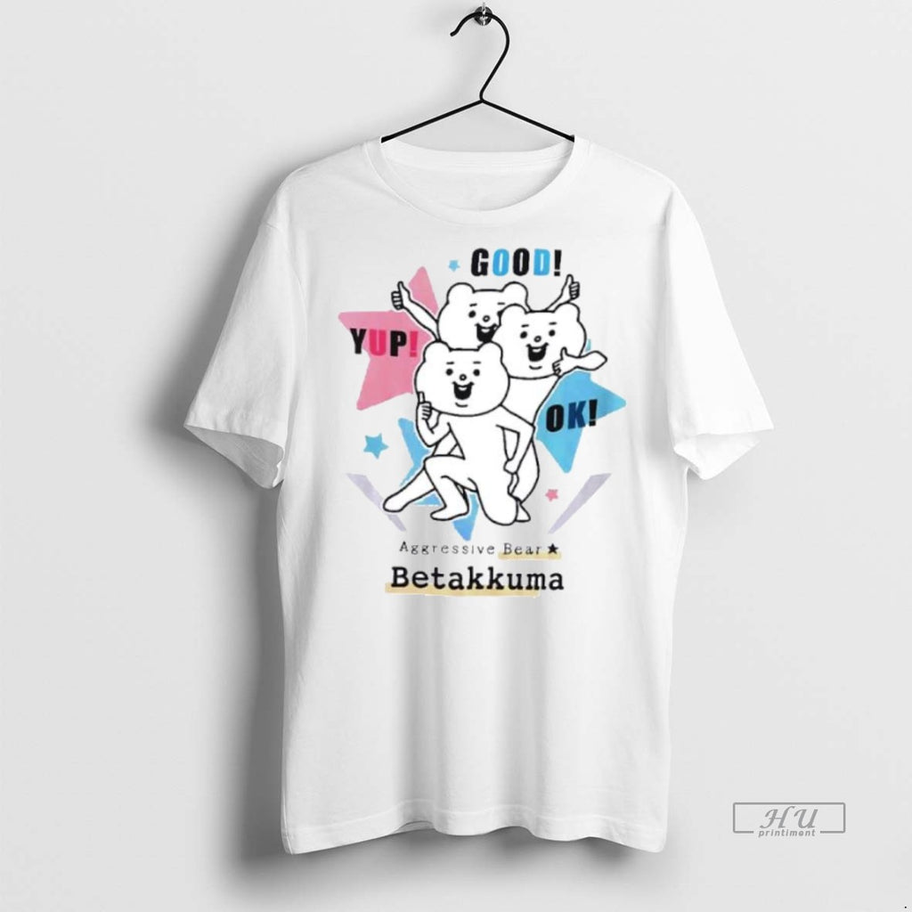 Officials Aggressive Bear Betakkuma Group Ornaments Tee Shirt Sweater