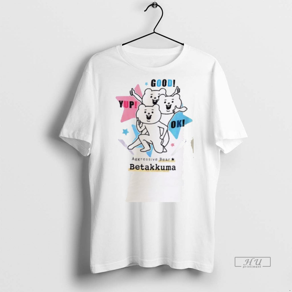 Officials Aggressive Bear Betakkuma Group Tee Shirt Sweater
