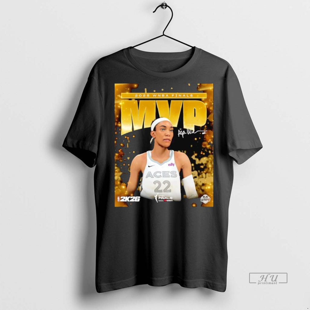 Officials Aja Wilson 2025 Wnba Final Mvp Tee Shirt Sweater