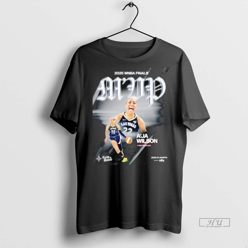 Officials Aja Wilson Wnba Wnba Finals Mvp Las Vegas Aces 2025 Tee Shirt Sweater