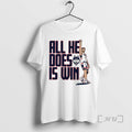 Officials Alex Karaban Uconn Huskies Ncaa Basketball All He Does Is Win Premium T Shirts