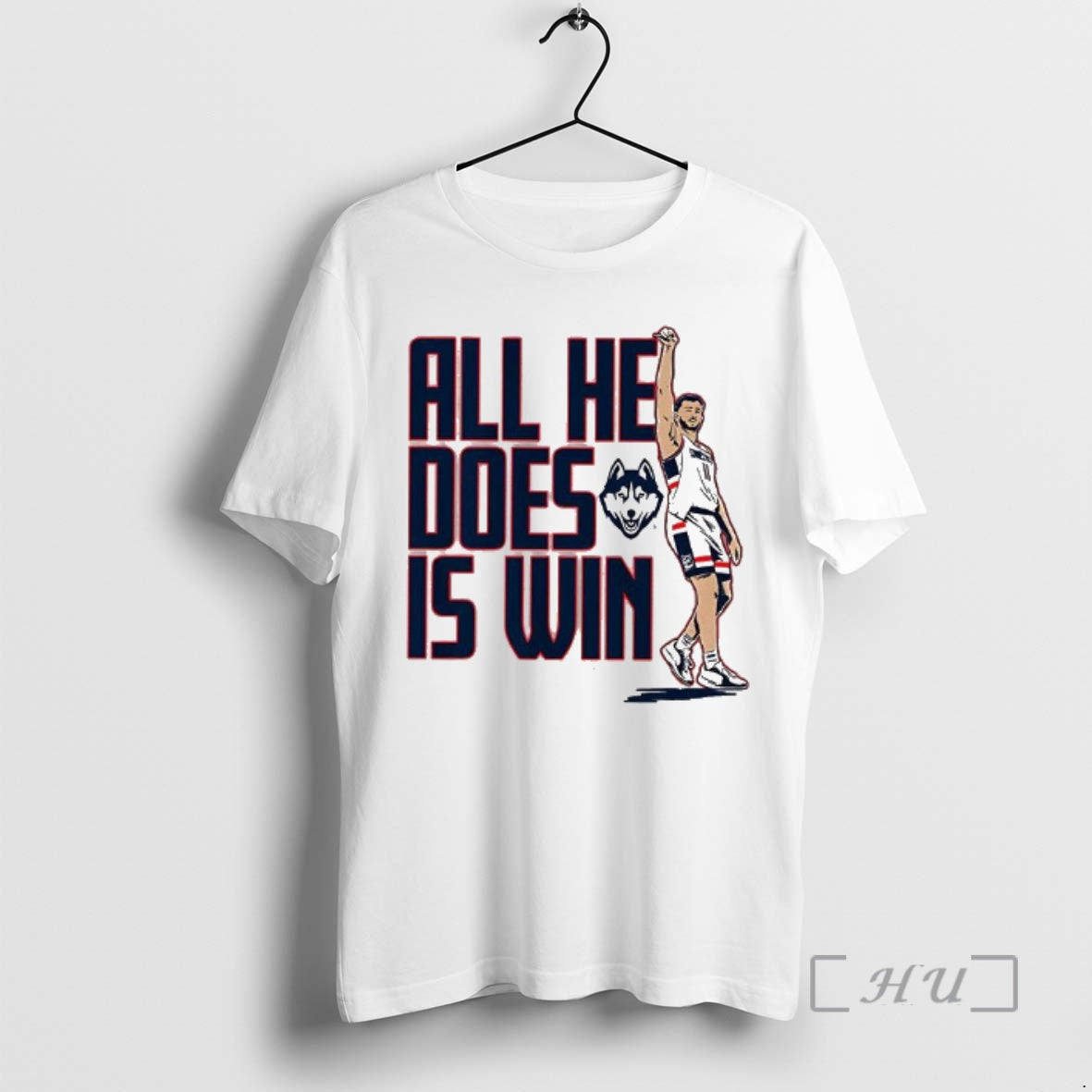 Officials Alex Karaban Uconn Huskies Ncaa Basketball All He Does Is Win Premium T Shirts