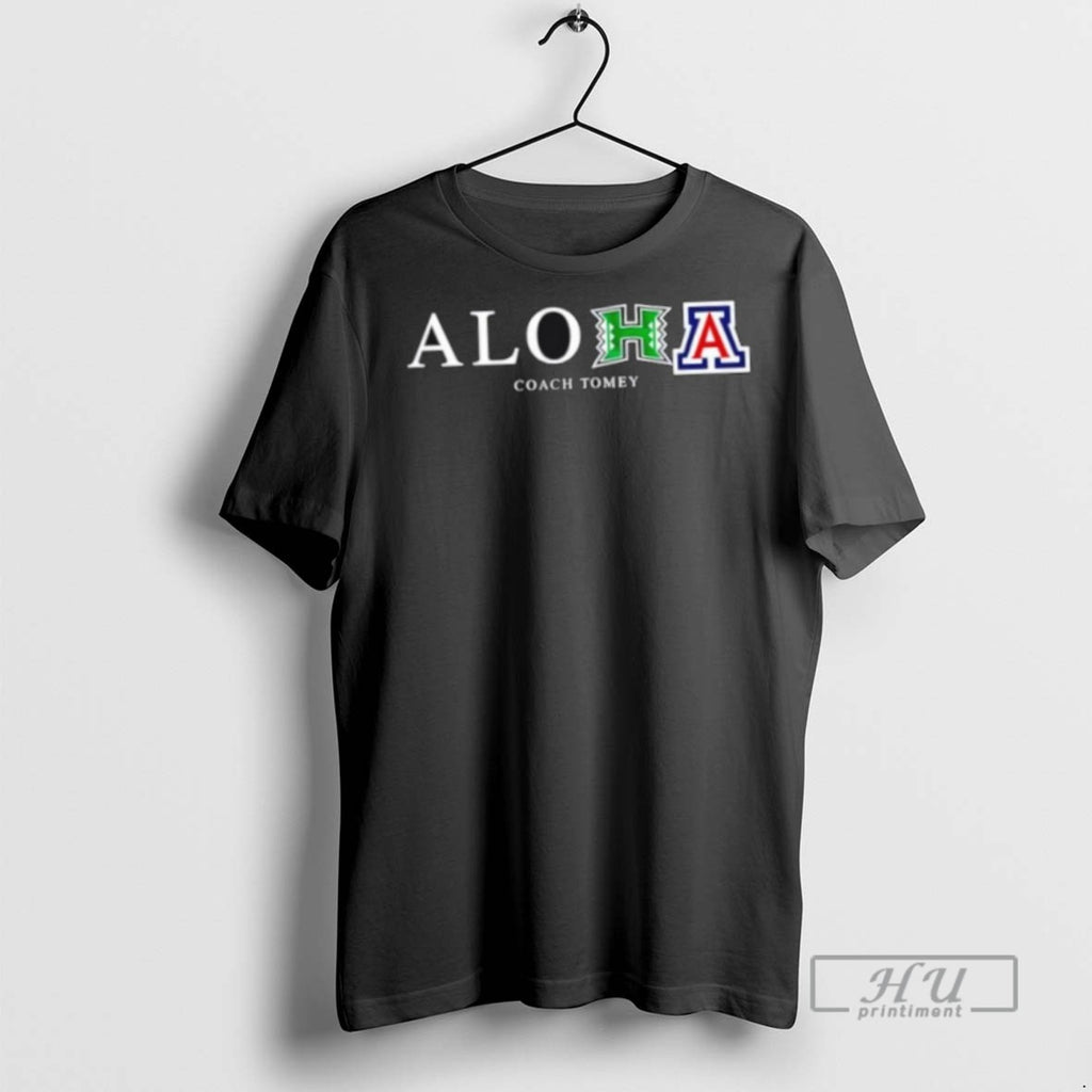 Officials Aloha Coach Tomey Hawaii University X Arizona Wild T Shirt