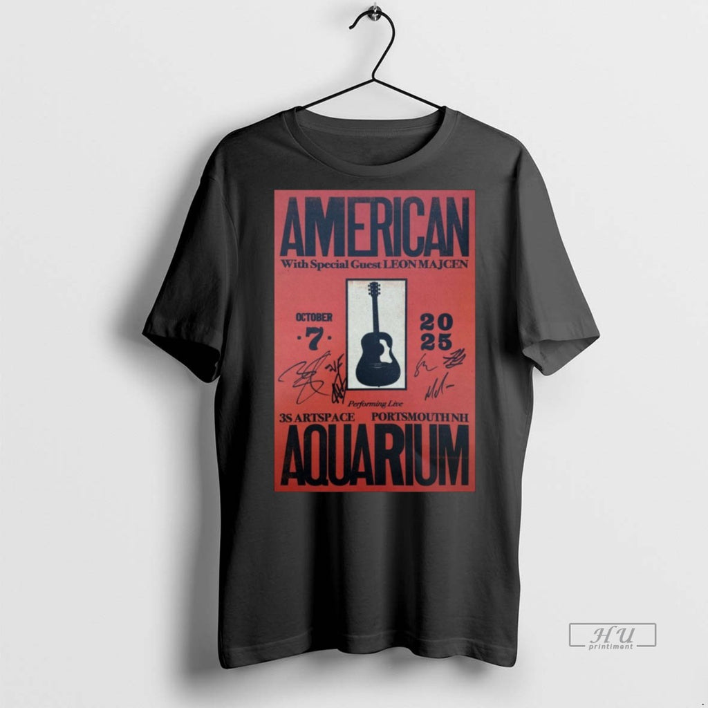 Officials American Aquarium 3s Artspace Portsmouth Nh October 7 2025 Signatures T Shirt Sweater