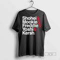 Officials Ampersand Stars Shohei Mookie Freddie Yoshi Kersh Los Angeles Baseball T Shirts