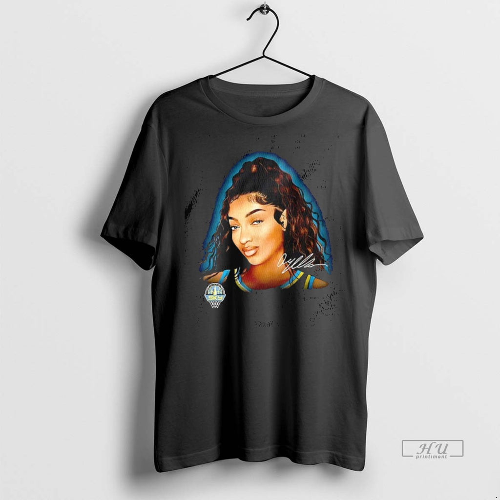 Officials Angel Reese Chicago Sky Wnbpa Playa Society Signature Tee Shirt Sweater