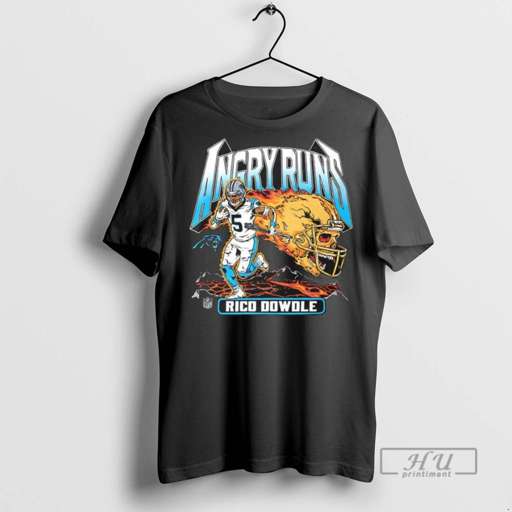Officials Angry Runs 2025 Panthers Rico Dowdle T Shirts Sweatshirt Hoodies