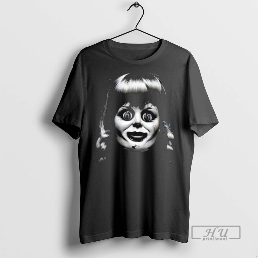 Officials Annabelle Horror Character Big Face Halloween T Shirts