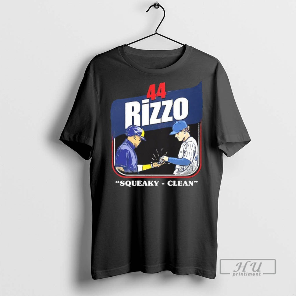 Officials Anthony Rizzo 44 Squeaky Clean New York Yankees Baseball Signature T Shirts