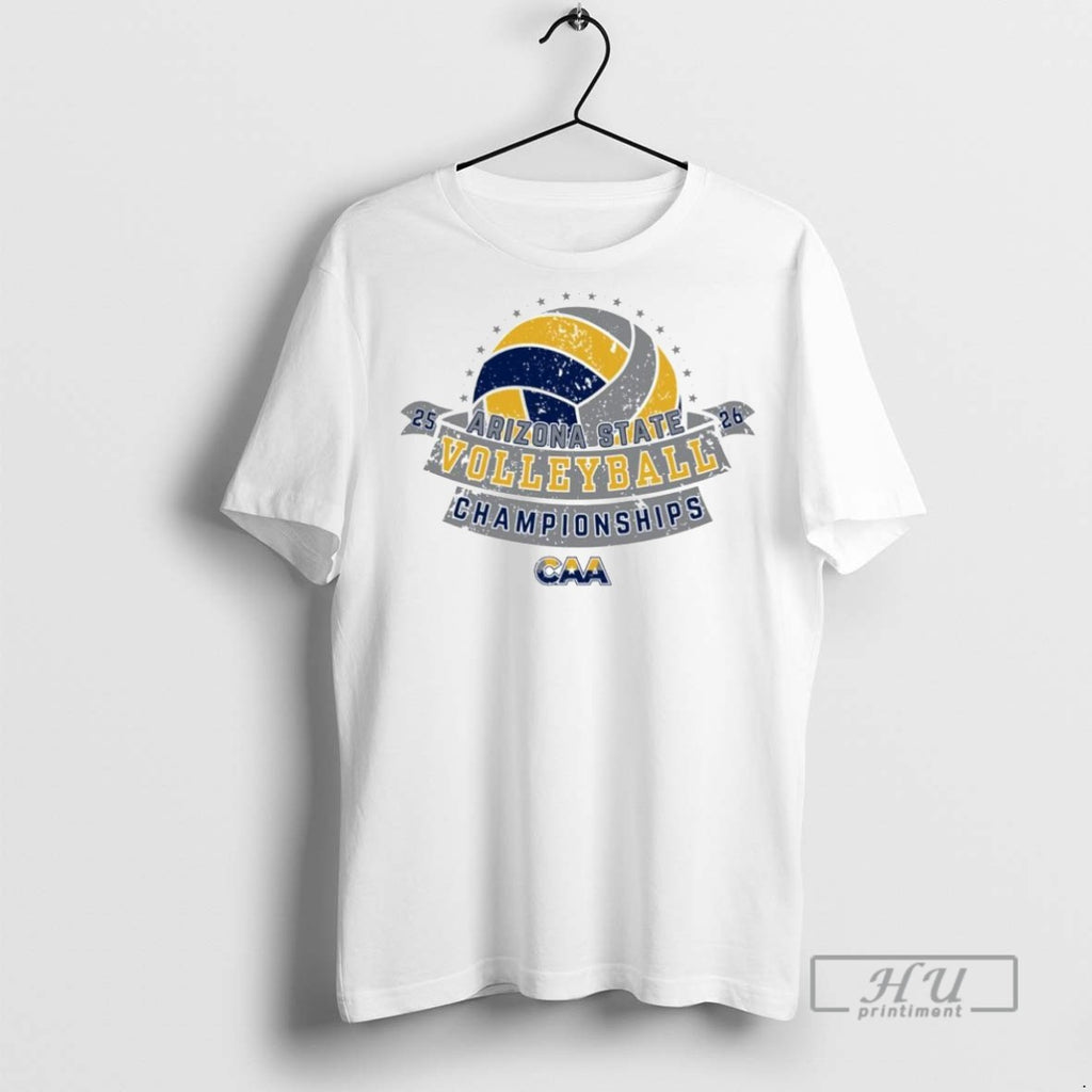 Officials Arizona State Volleyball 2025 2026 Caa State Championship Ornaments T Shirt