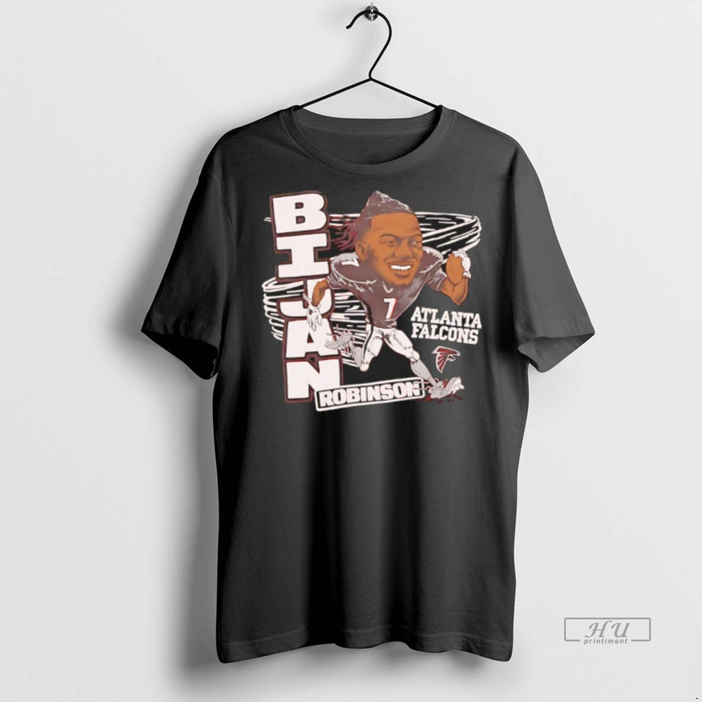 Officials Atlanta Falcons Bijan Robinson Player Caricature Tee Shirt Sweater