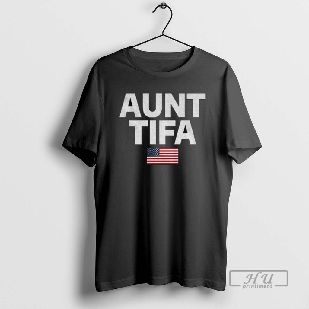 Officials Aunt Tifa American Flag Political T Shirt