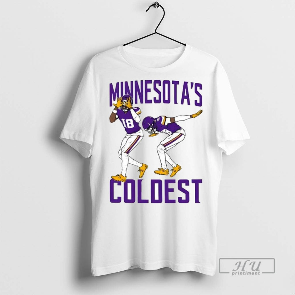 Officials Awesome Barstool Justin Jefferson Minnesotas Coldest T Shirt Sweatshirt Hoodies