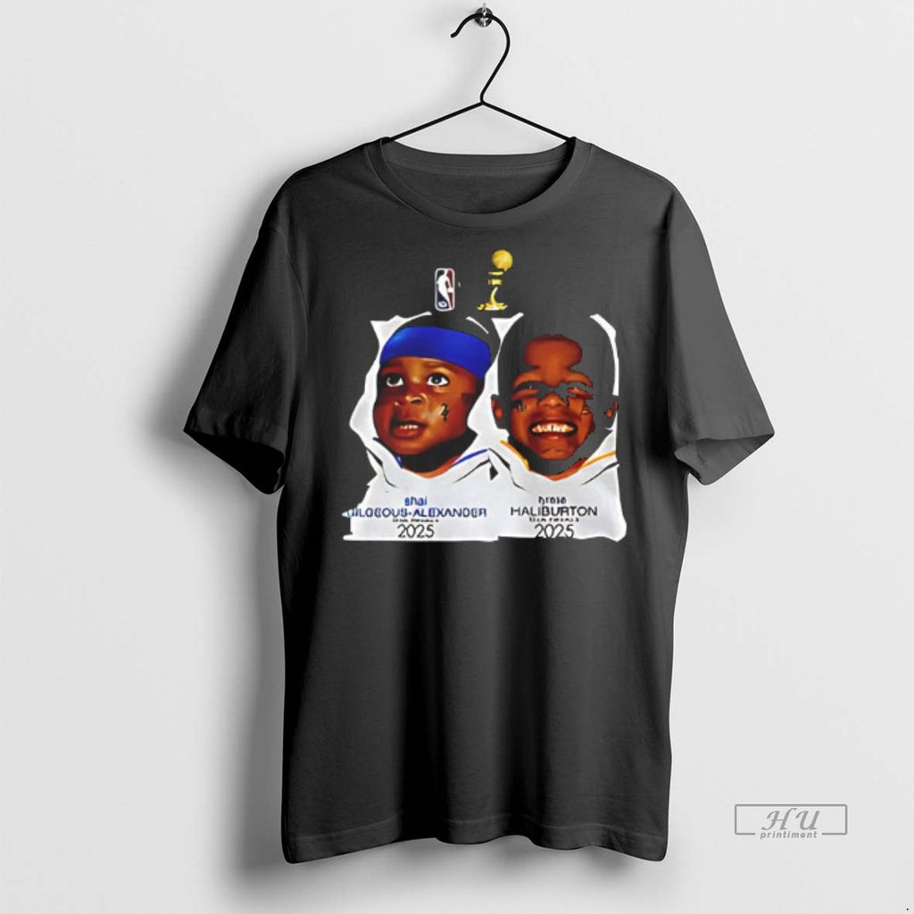 Officials Baby Shai Gilgeous Alexander X Tyrese Haliburton Nba Finals 2025 Tee Shirt Sweater