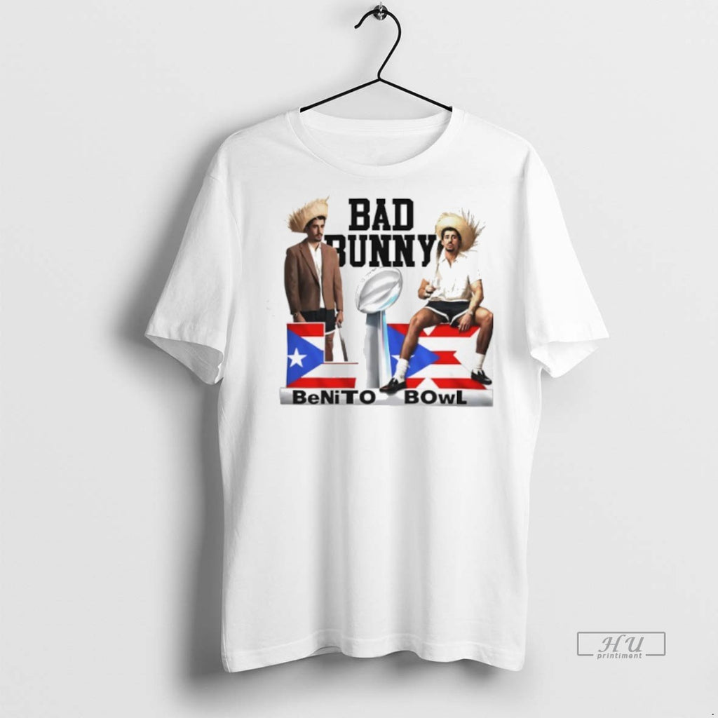 Officials Bad Bunny Benito Antonio Martinez Ocasio Bowl Lix Tee Shirt Sweater