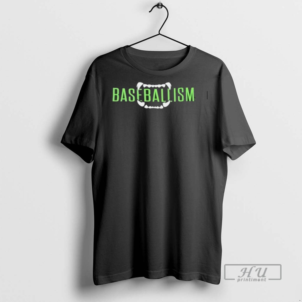 Officials Baseballism Monster Mashers Wolfman Moon Bite Halloween T Shirt