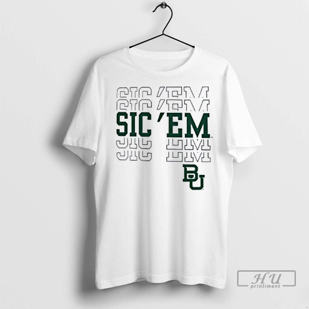Officials Baylor Bears Ivory Sic Em T Shirt
