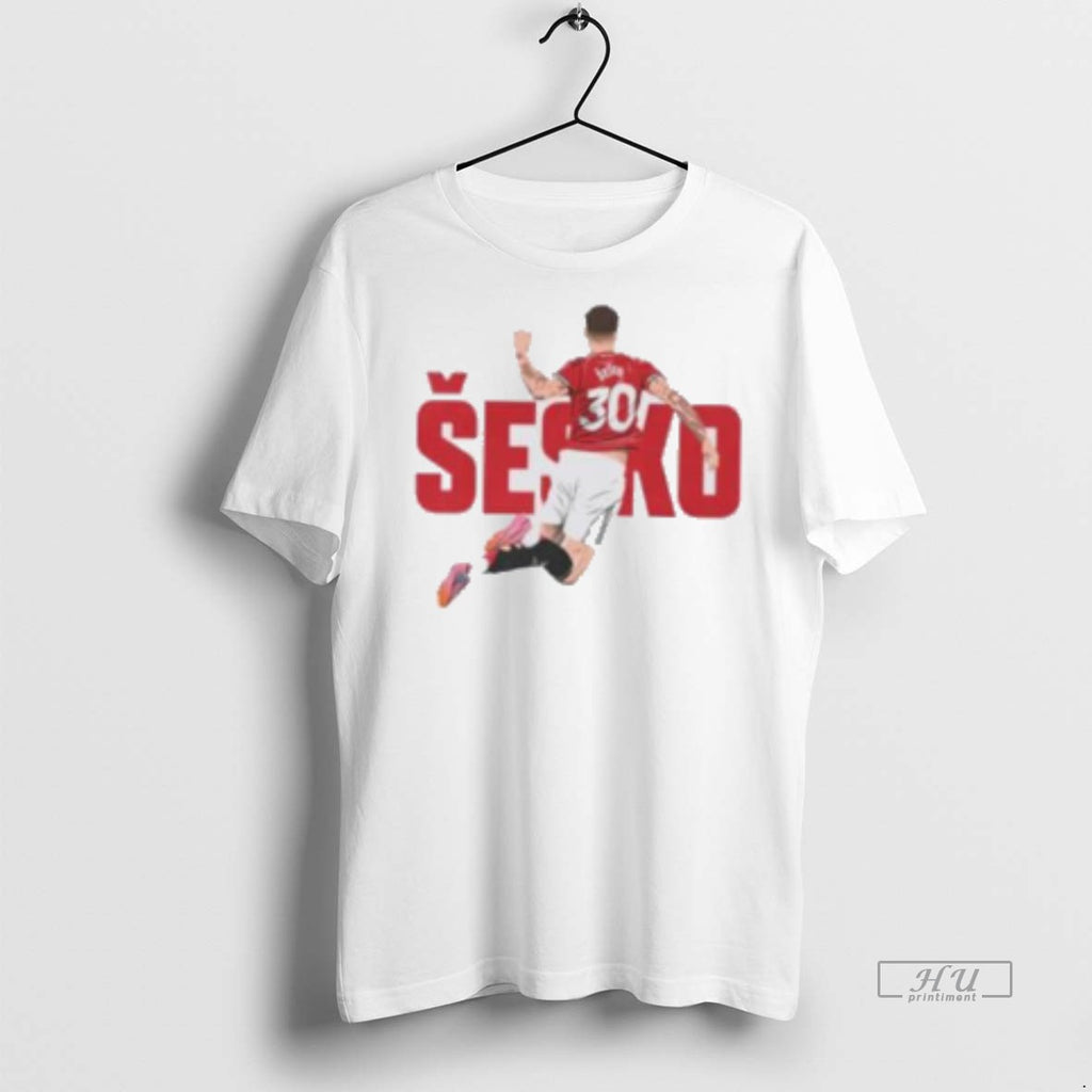 Officials Benjamin Sesko Manchester United Graphic Tee Shirt Sweater