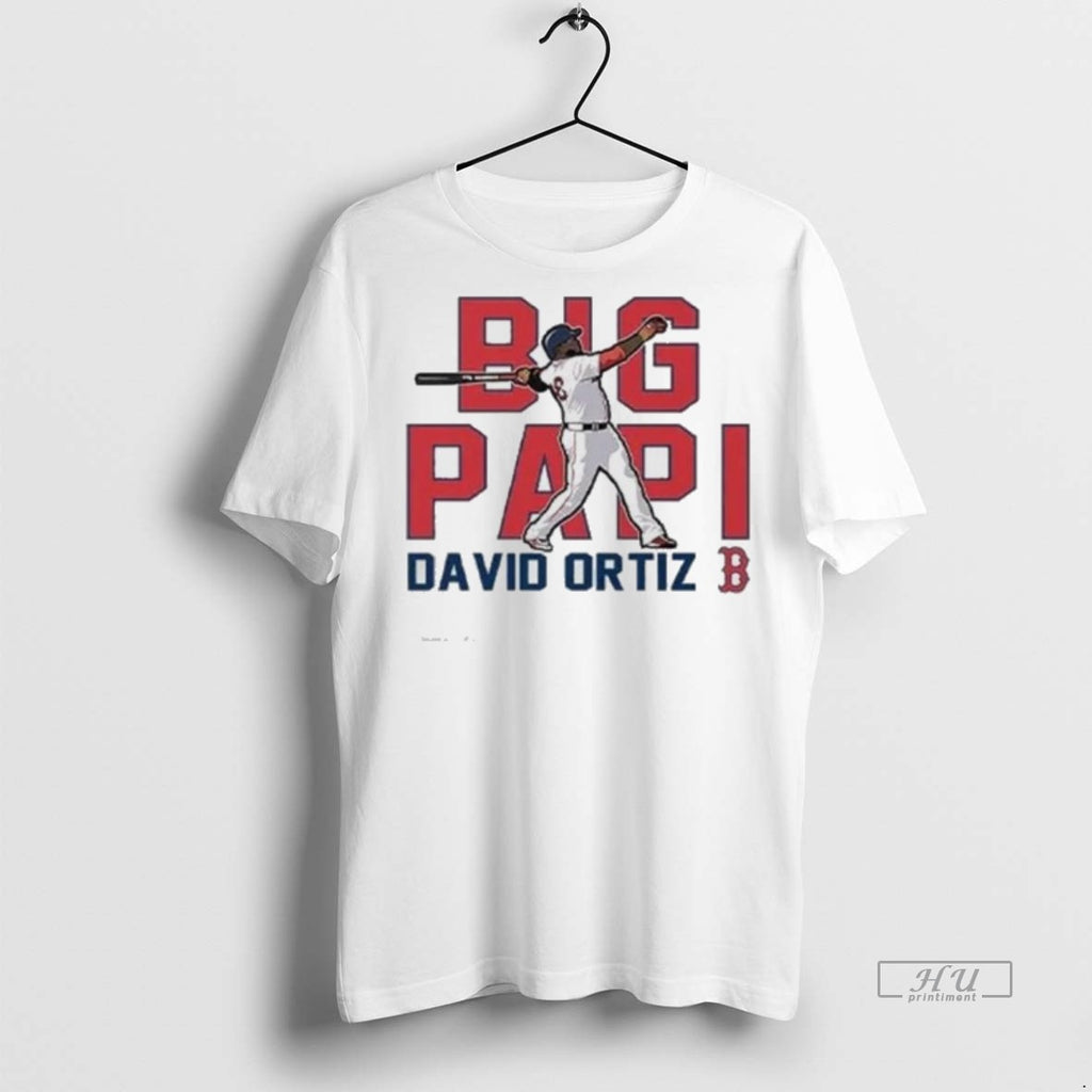 Officials Big Papi David Ortiz Boston Red Sox Cooperstown Player Tee Shirt Sweater