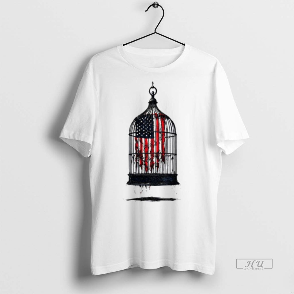 Officials Birdcaged Caged Libertyamerican Flag Government Shutdown Shirt Sweater