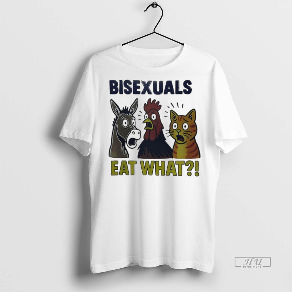 Officials Bisexuals Eat What Doneky Cat And Chicken Tee Shirt Sweater