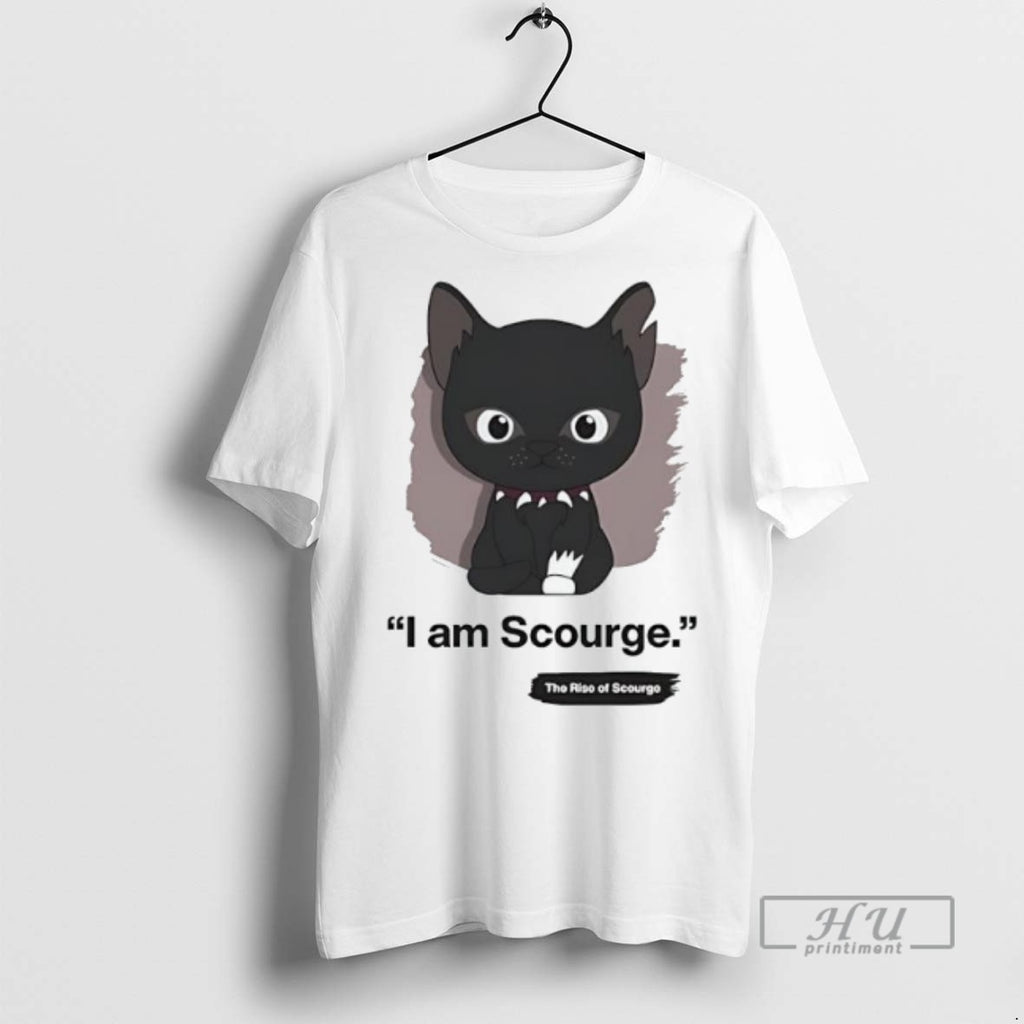 Officials Black Cat I Am Scourge The Rise Of Scourge Tee Shirt