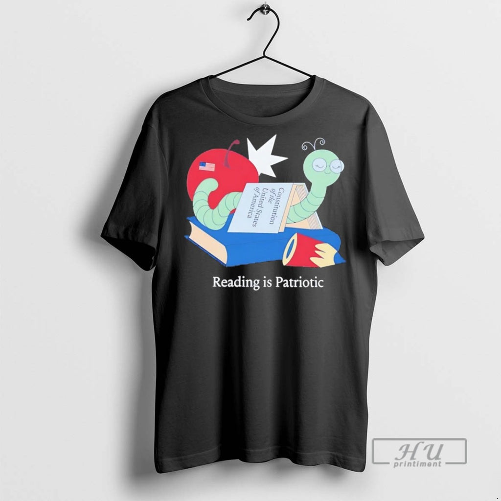 Officials Bookworm Reading Is Patriotic T Shirt