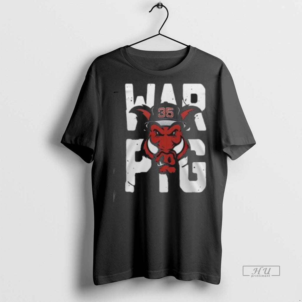 Officials Boston Red Sox 2025 War Pig Garrett Crochet 2 Sided Tee Shirt Sweater