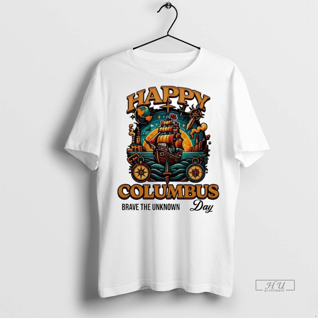 Officials Brave The Unknown Happy Columbus Day Shirt Sweater