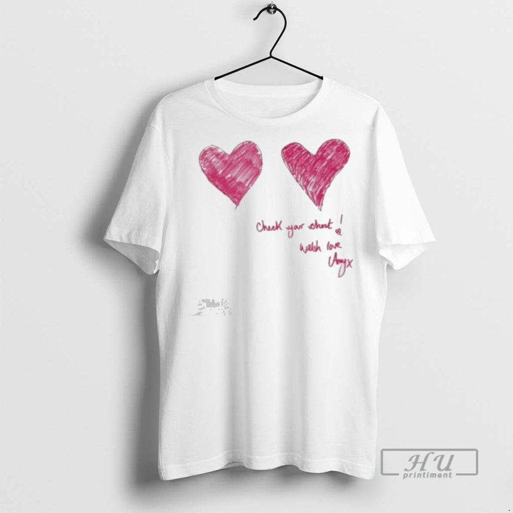 Officials Breast Cancer Awareness Check Your Chest T Shirt