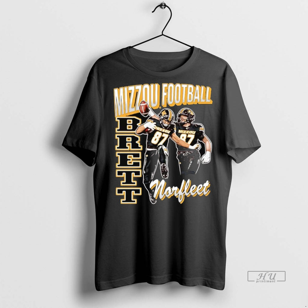 Officials Brett Norfleet Illustrated Mizzou Football T Shirt Sweater