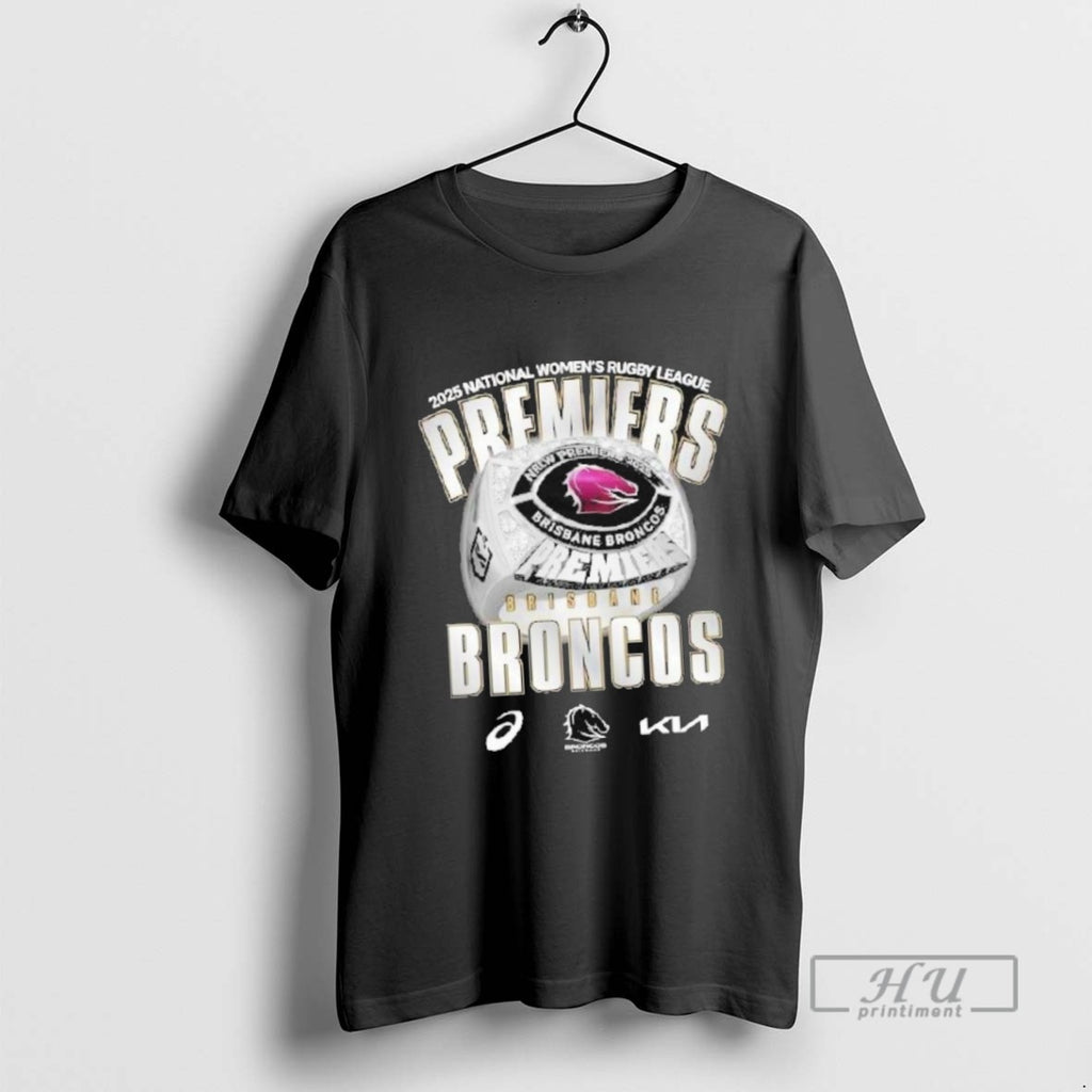 Officials Brisbane Broncos 2025 Nrlw Premiers T Shirt