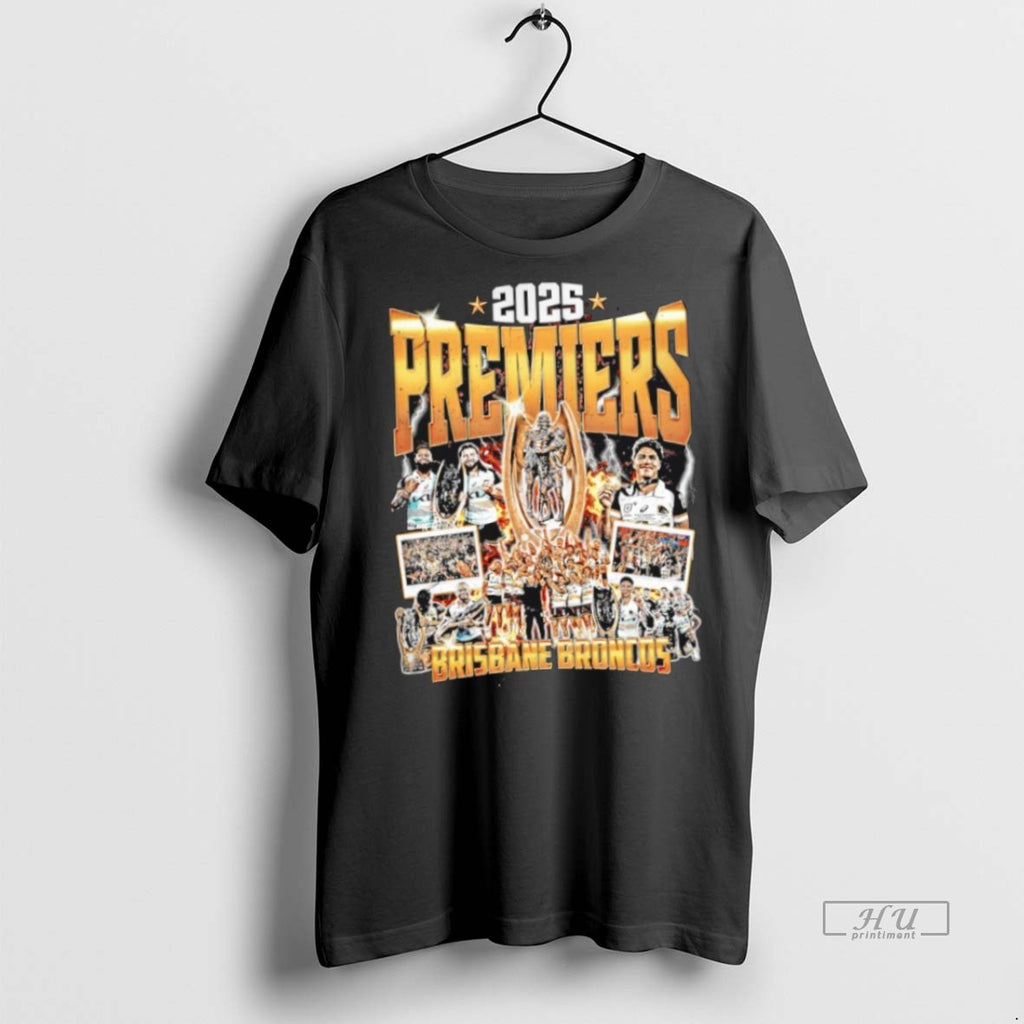 Officials Brisbane Broncos 2025 Premiers Champions Ring T Shirt Sweater