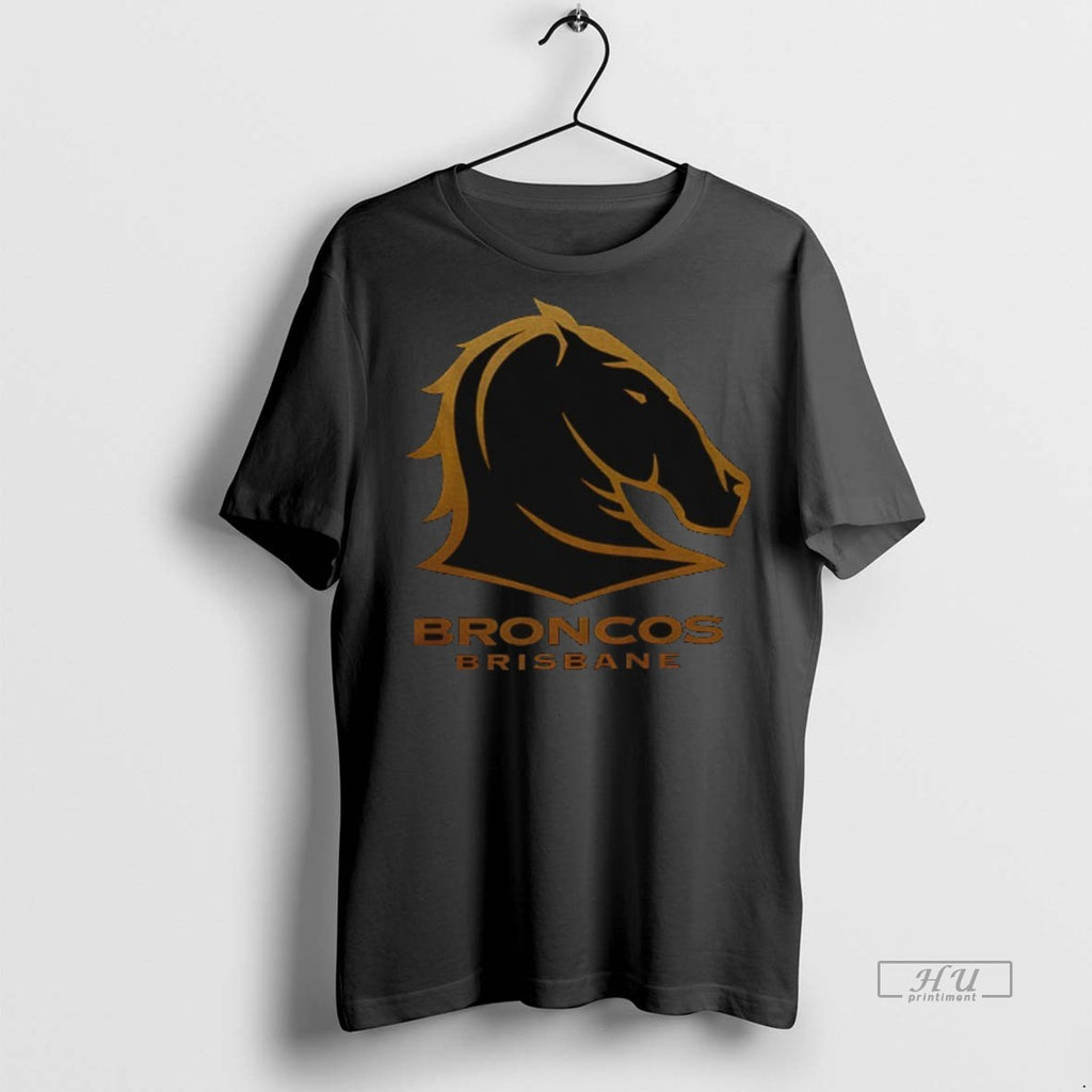 Officials Brisbane Broncos Football Never Back Down 2025 Grand Final Logo Tee Shirt Sweater