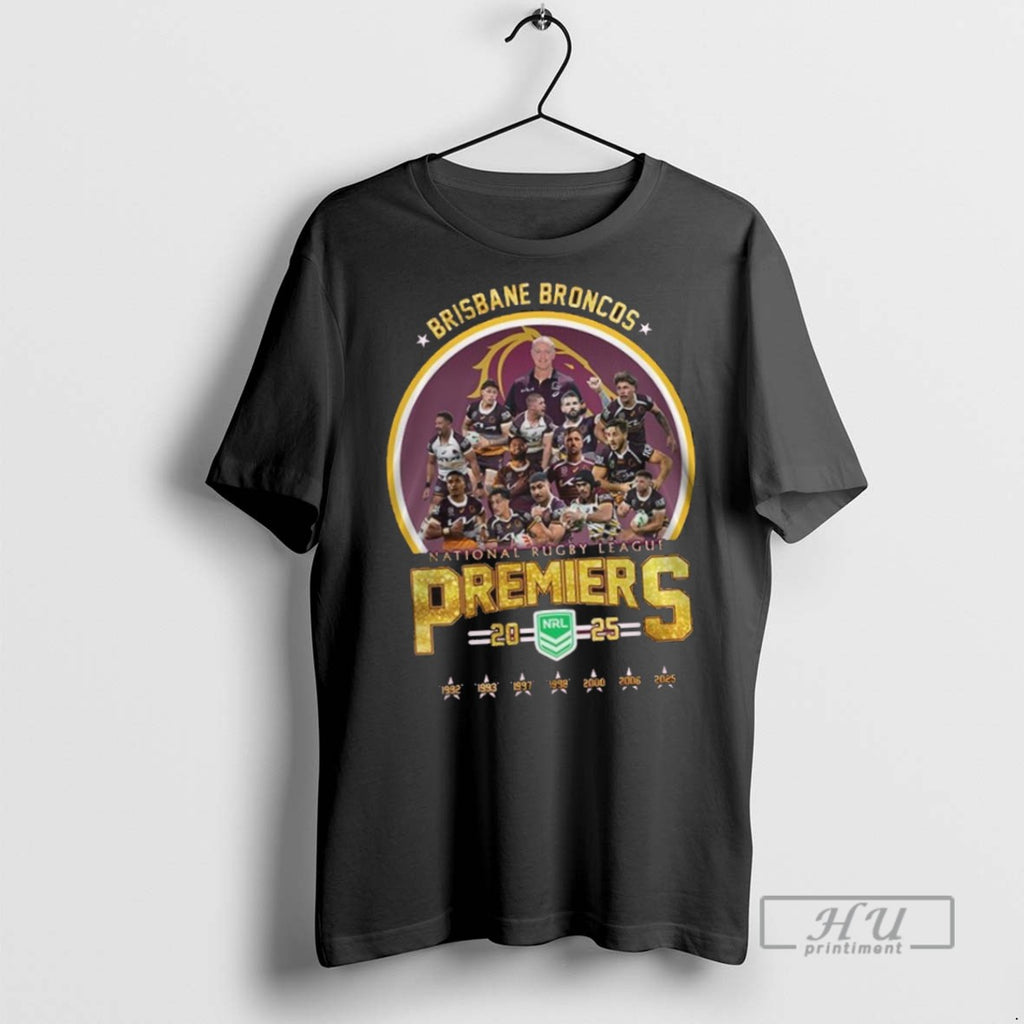 Officials Brisbane Broncos National Rugby League Premiers 2025 T Shirt