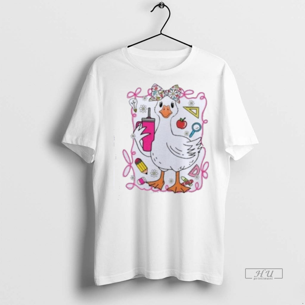 Officials Brooke And Bear Back To School Goose Tee Shirt Sweater