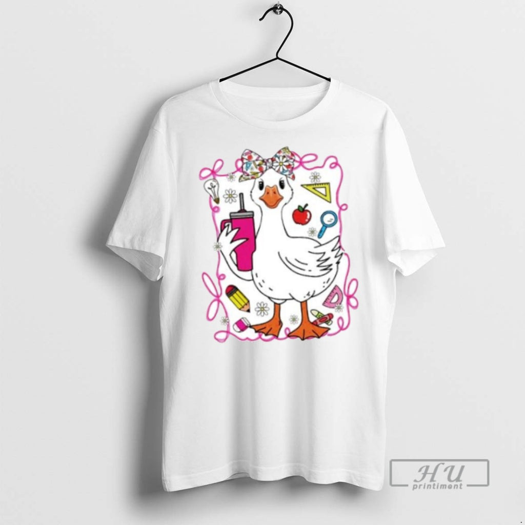 Officials Brooke And Bear Back To School Goose Ornaments T Shirt