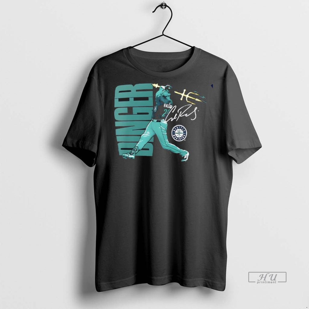Officials Cal Raleigh Seattle Mariners Trident Swing Signature T Shirt Sweater