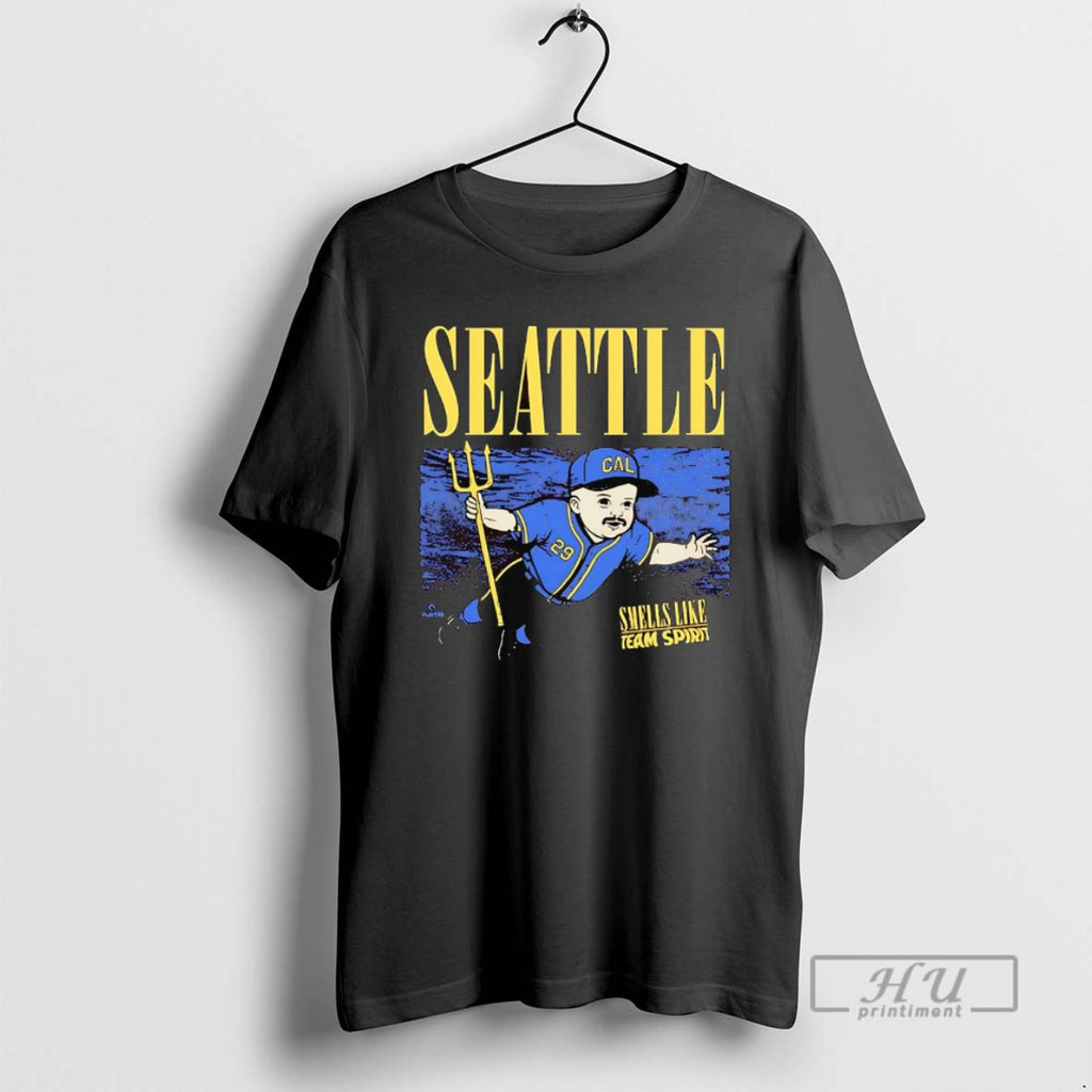 Officials Cal Raleigh Smells Like Team Spirit Seattle T Shirt