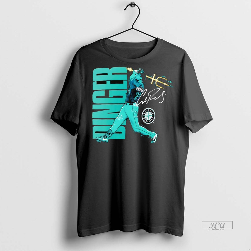 Officials Cal Raleigh Trident Swing Signature Seattle Mariners Tee Shirt Sweater