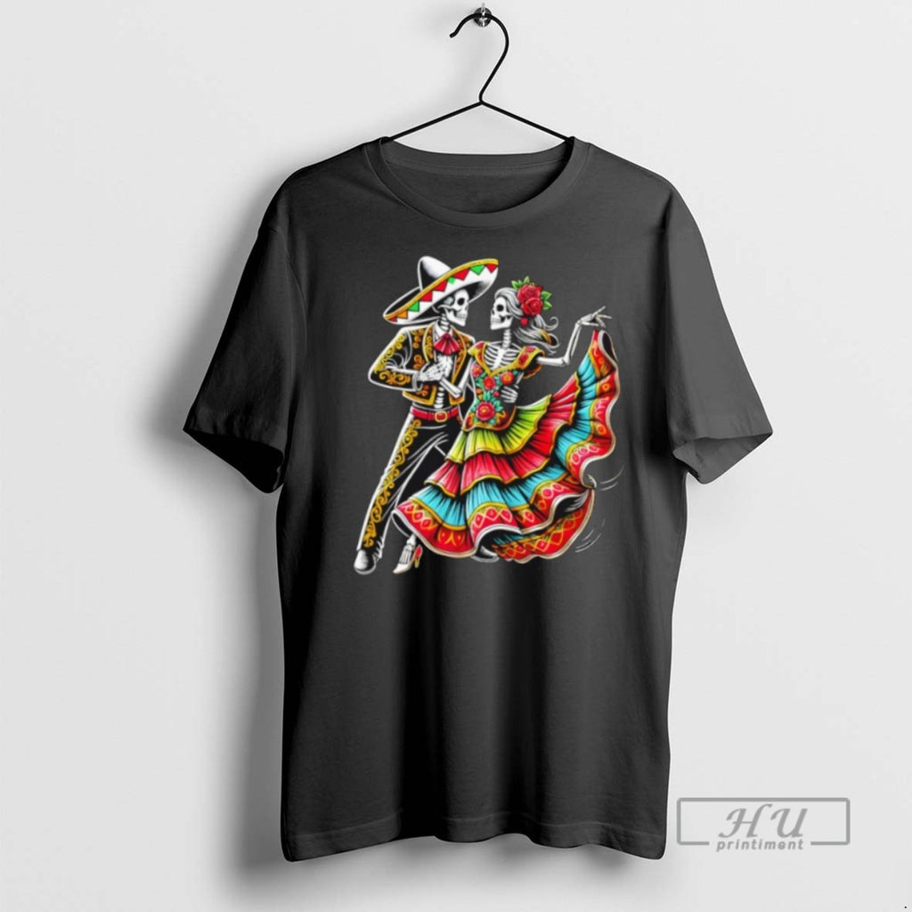 Officials Calavera Dance Lovers Day Of The Dead Celebration T Shirt