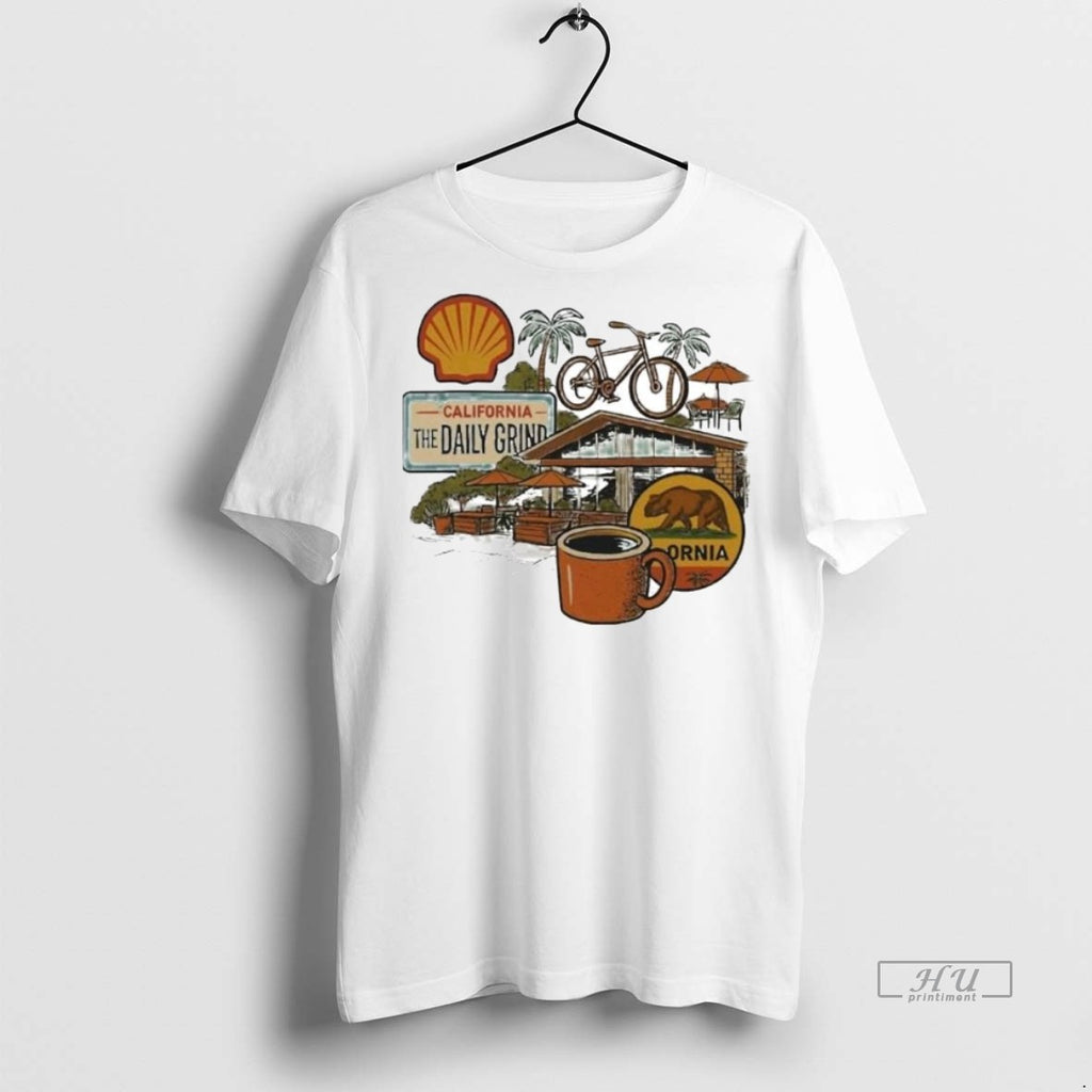 Officials California The Daily Grind Ornaments Tee Shirt Sweater