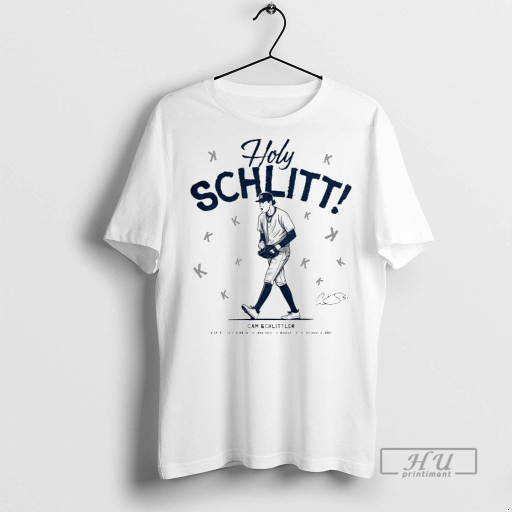 Officials Cam Schlittler Bronx New York Baseball Holy Schlitt T Shirts