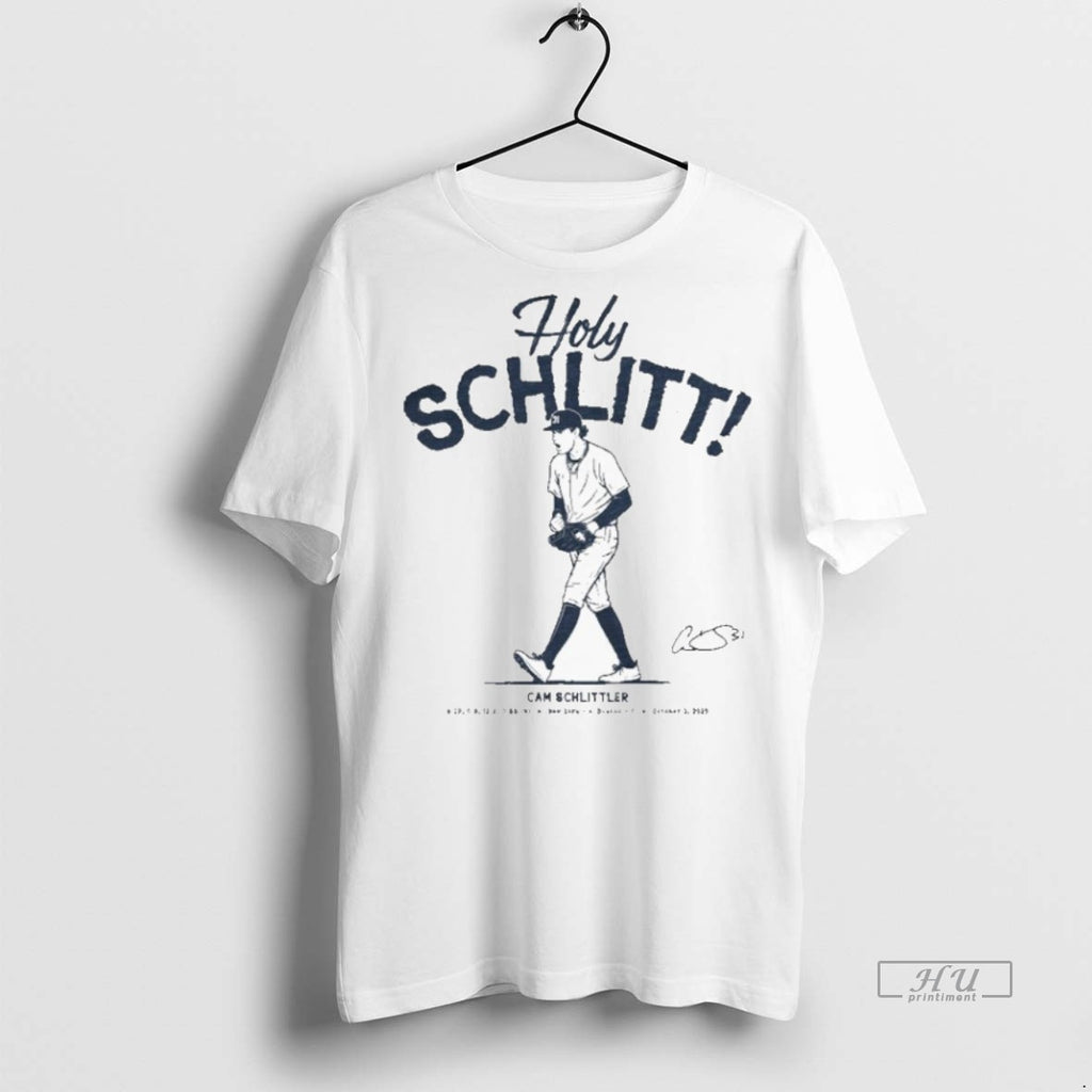 Officials Cam Schlittler Holy Schlitt Tee Shirt Sweater