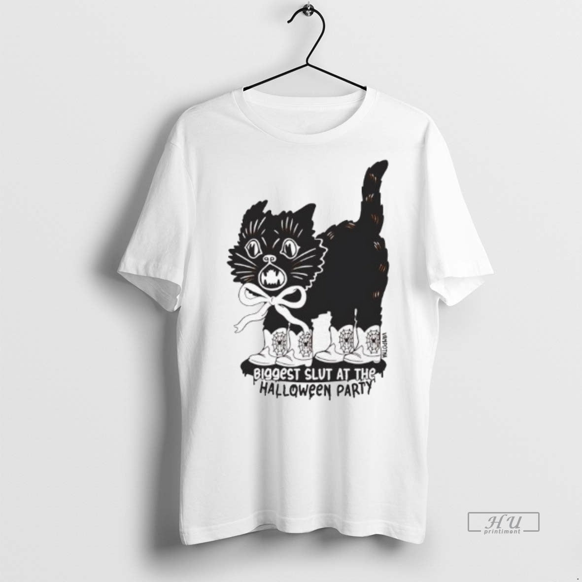 Officials Cat Cowboy Boots Halloween Biggest Slut At The Halloween Party Tee Shirt Sweater
