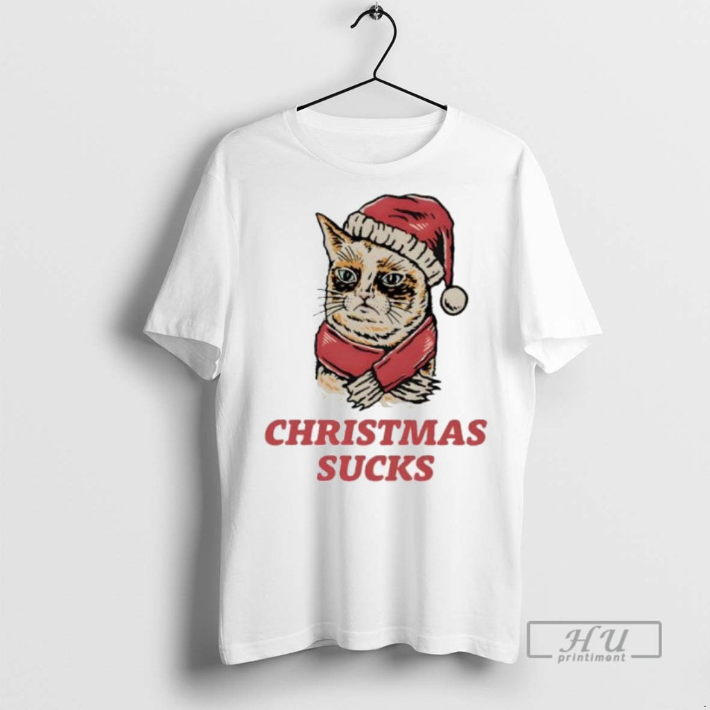 Officials Cat Funny Christmas Sucks T Shirt Sweatshirt Hoodies