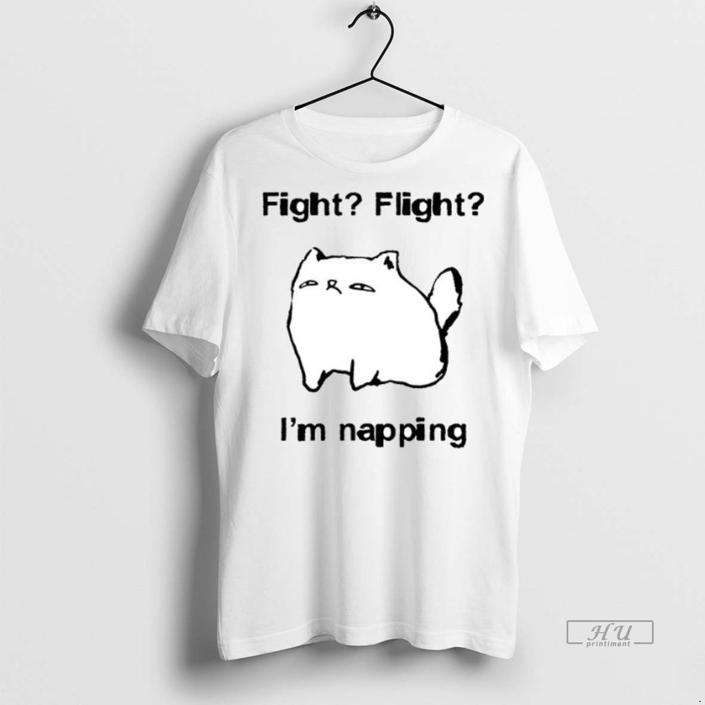 Officials Cat Meme Fight Flight Im Napping Ceramic Ceramic And Classic Dad Cap