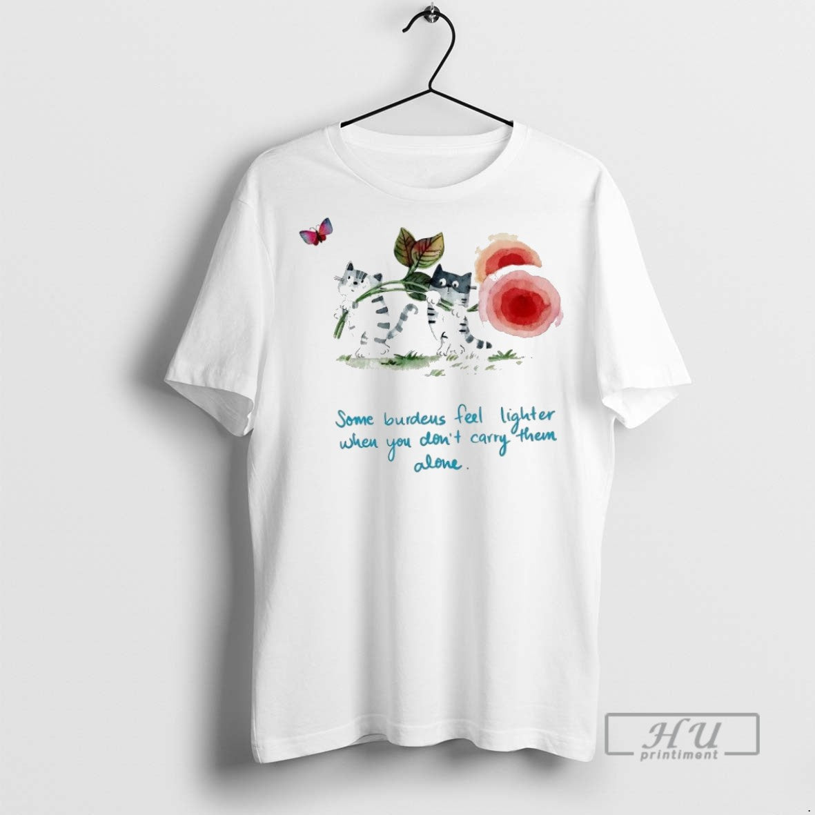Officials Cat Some Burdens Feel Lighter When You Dont Carry Them Alone T Shirt
