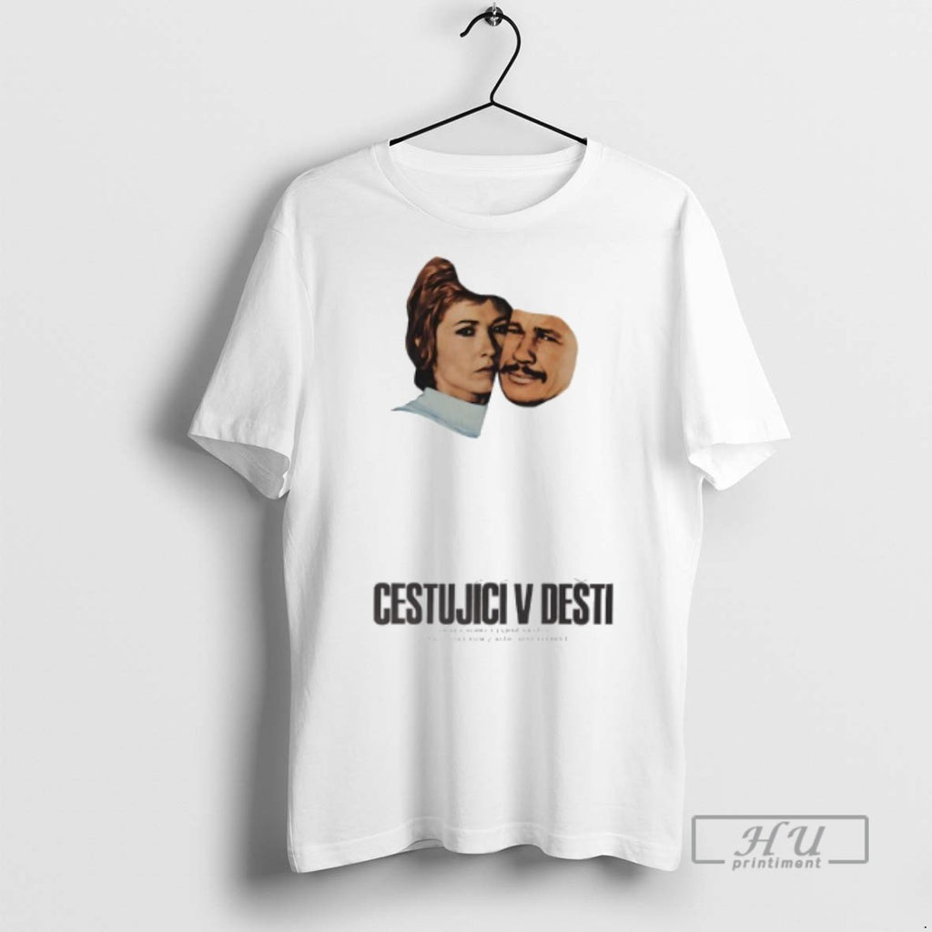 Officials Cestujici V Desti Rider On The Rain T Shirt