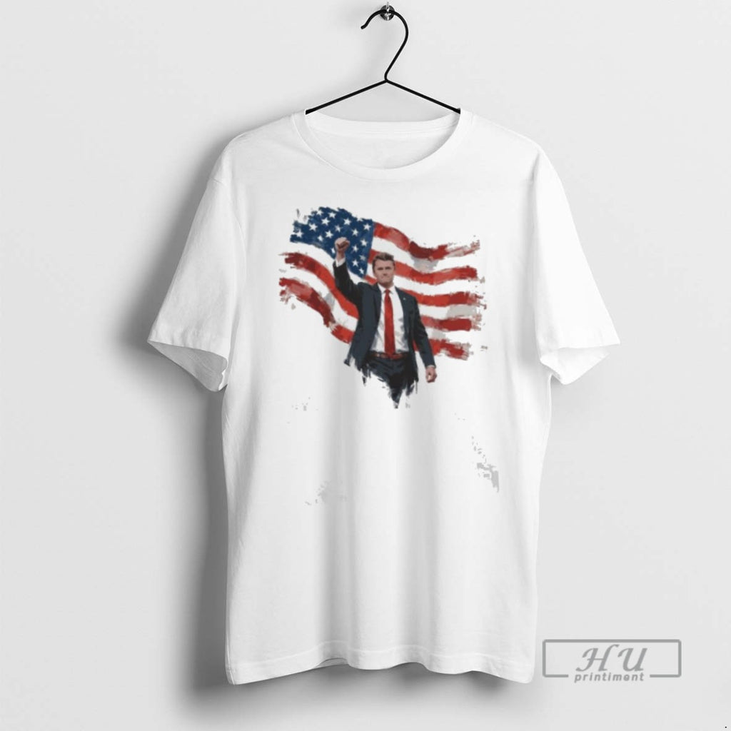 Officials Charlie Kirk Patriotic Freedom American Flag T Shirt